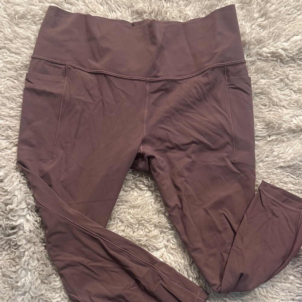 Athleta Purple High-Waisted Leggings